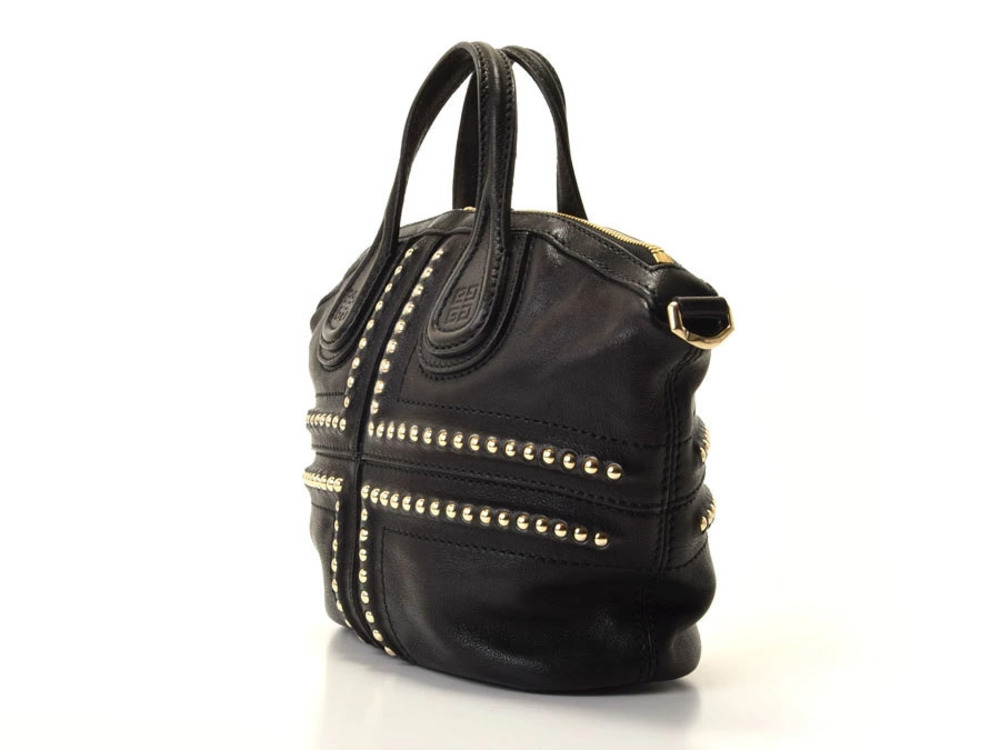 Givenchy Nightingale Black Studded Bag Calfskin